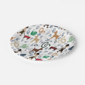 Moderne Babydusche Teller (Schrägansicht)