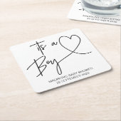 Moderne Babydusche Untersetzer (angewinkelt)