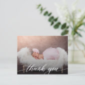 Moderne Babydusche Vielen Dank Postkarte (Stehend Vorderseite)