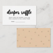 Moderne Babydusche-Windel-Anlage Begleitkarte (Vorne/Hinten)