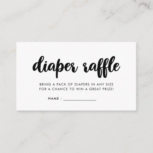 Moderne Babydusche-Windel-Anlage Begleitkarte (Vorderseite)