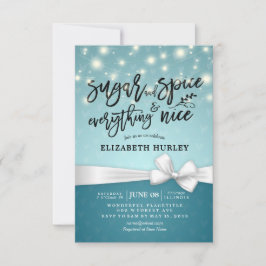 Moderne Babydusche Zuckerhut & Gewürze & Alles net Einladung