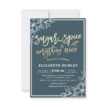 Moderne Babydusche Zuckerhut & Gewürze & Alles net