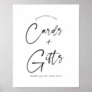 Moderne Babyduschkarten und Geschenkgutscheine Poster