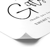 Moderne Babyduschkarten und Geschenkgutscheine Poster (Ecke)