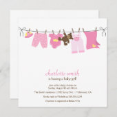 Moderne Babyparty-Einladung Einladung (Vorne/Hinten)