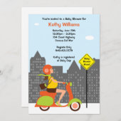 Moderne Babyparty-Einladung Einladung (Vorne/Hinten)