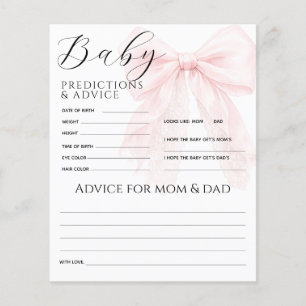 Moderne Babyparty für Mädchen mit rosa Schleife