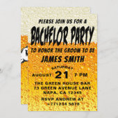 Moderne Bachelor Party Einladung (Vorne/Hinten)
