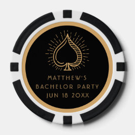 Moderne Bachelor Party Weekend Ace Poker Card Pokerchips