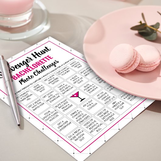 Moderne Bachelorette Foto Scavenger Hundeschlitten Einladung