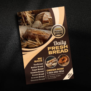 Moderne Bäckerei Bread Shop Backen Catering Flyer