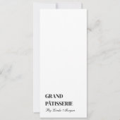 Moderne Bäckerei Café Menü & Preisliste Karte (Vorderseite)