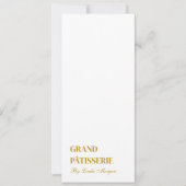 Moderne Bäckerei Café Menü & Preisliste Karte (Vorderseite)