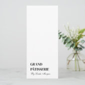 Moderne Bäckerei Café Menü & Preisliste Karte (Stehend Vorderseite)