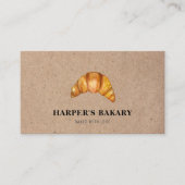 Moderne Bäckerei Croissants Berufliches Logo Visitenkarte (Vorderseite)