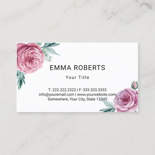 Moderne Bäckerei Cupcake Konditorei Süßkuchen Visitenkarte (Rückseite)