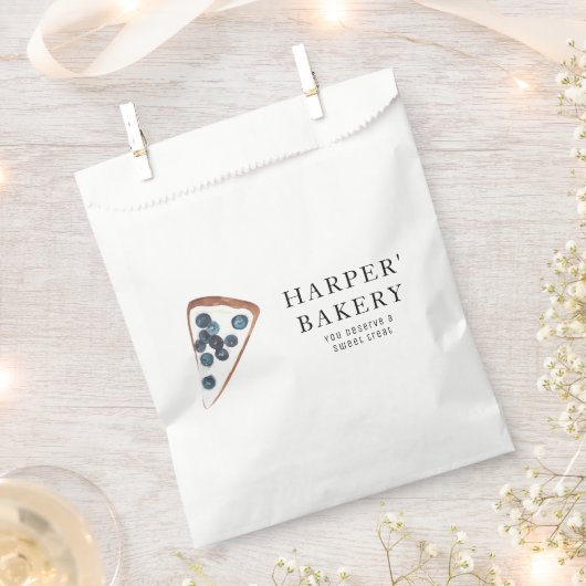 Moderne Bäckerei Dessert Gefallen Tasche | Logo Geschenktütchen (Ausgeschnitten)