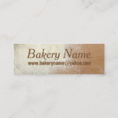 Moderne Bäckerei/Geschäfts-Karte Catering Company Mini Visitenkarte (Rückseite)