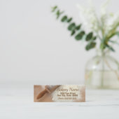 Moderne Bäckerei/Geschäfts-Karte Catering Company Mini Visitenkarte (Stehend Vorderseite)