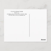 Moderne Bäckerei Konditorei Koch Backgeschäft Postkarte (Rückseite)