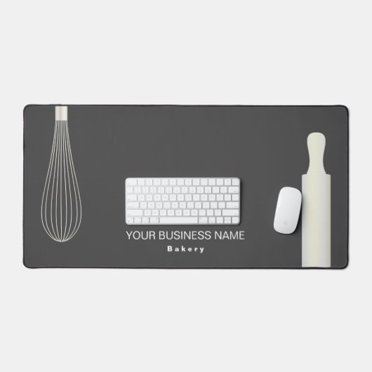Moderne Bäckerei Konditorei Koch Backgeschäft Schreibtischunterlage (Tastatur & Maus)