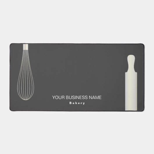 Moderne Bäckerei Konditorei Koch Backgeschäft Schreibtischunterlage (Vorderseite)