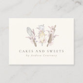 Moderne Bäckerei Konditorei Koch Backröhre Visitenkarte (Vorderseite)