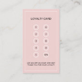 Moderne Bäckerei nach Maß Foto Rosa Treuekarte (Rückseite)