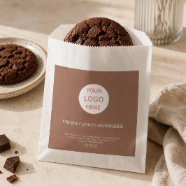 Moderne Bäckerei-Papiertüte mit individuellem Logo Geschenktütchen