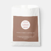 Moderne Bäckerei-Papiertüte mit individuellem Logo Geschenktütchen (Vorderseite)