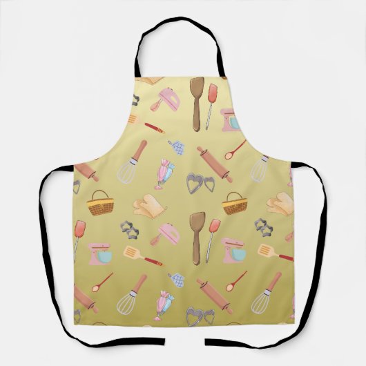 Moderne Bäckerei Willkommen Persönlicher Name Schürze (Vorderseite)