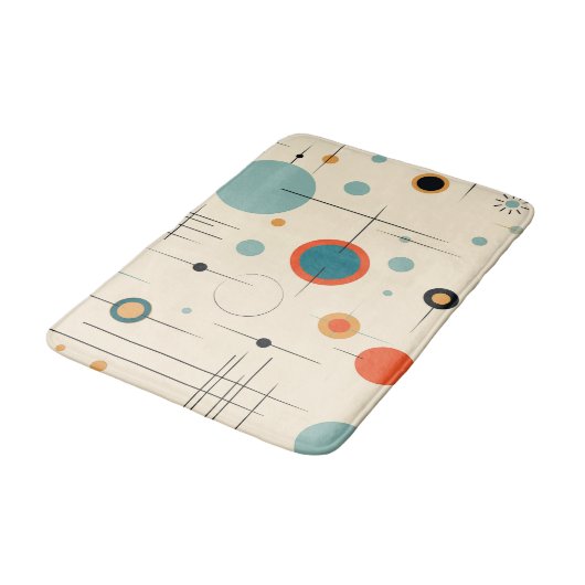 Moderne Badematte Mitte des Jahrhunderts (Schrägansicht)