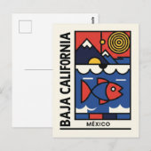 Moderne Baja California Postkarte (Vorne/Hinten)