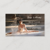 Moderne Ballet Dance Business Card Visitenkarte (Vorderseite)