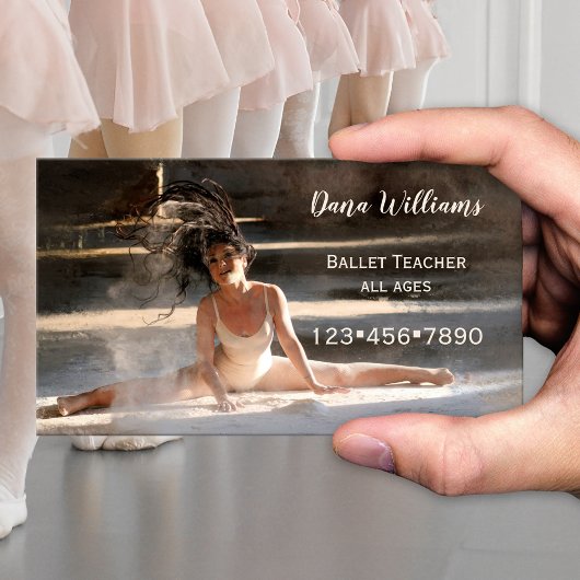 Moderne Ballet Dance Business Card Visitenkarte