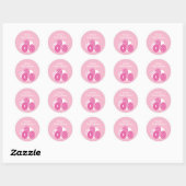 Moderne Ballons Geschenkmarke oder Sticker - Rosa (Blatt)