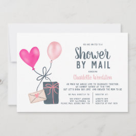 moderne Ballons zur Veranschaulichung der Babydusc Einladung