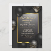 Moderne Balloons Bar Mitzvah Einladung (Vorderseite)