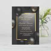 Moderne Balloons Bar Mitzvah Einladung (Stehend Vorderseite)