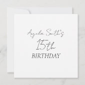 Moderne Balloons Geburtstagsparty Einladung (Rückseite)