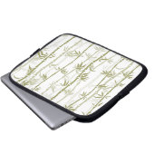 Moderne Bambus-Bäume Laptopschutzhülle (Vorne Knopf)