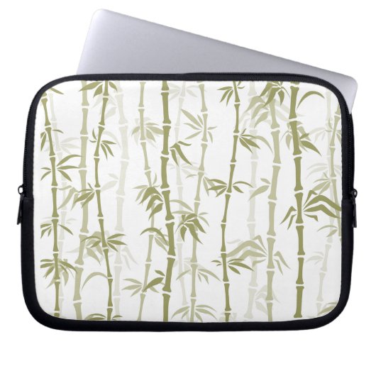Moderne Bambus-Bäume Laptopschutzhülle (Vorderseite)