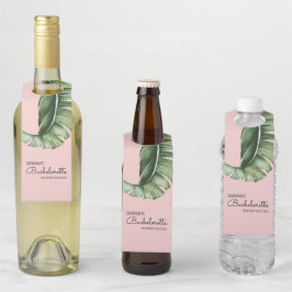 Moderne Banana Leaf Bachelorette Gefallen Flaschenanhänger