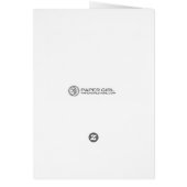 Moderne Band Wedding Program Card (Orange) (Hinten)