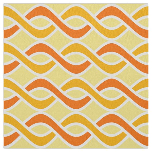 Moderne Bänder, Gelb und Orange der Mitte des Stoff (Muster)