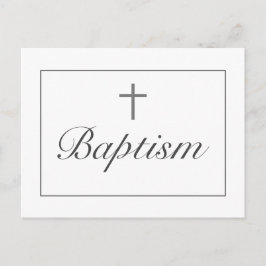 Moderne Baptist Ankündigung Einladung Postkarte