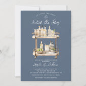 Moderne Bar Cart Couples Dusche Einladung (Vorderseite)