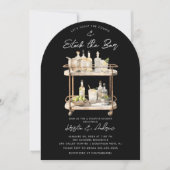 Moderne Bar Cart Couples Dusche Einladung (Vorderseite)