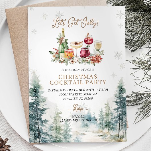 Moderne Bar Weihnachten Lasse Jolly Einladung